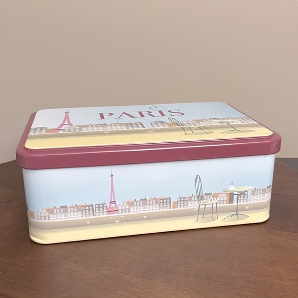 Lot of 3 Paris Decorated Tins by Massilly France - 7.25" x 5.25" - Picture 4 of 15